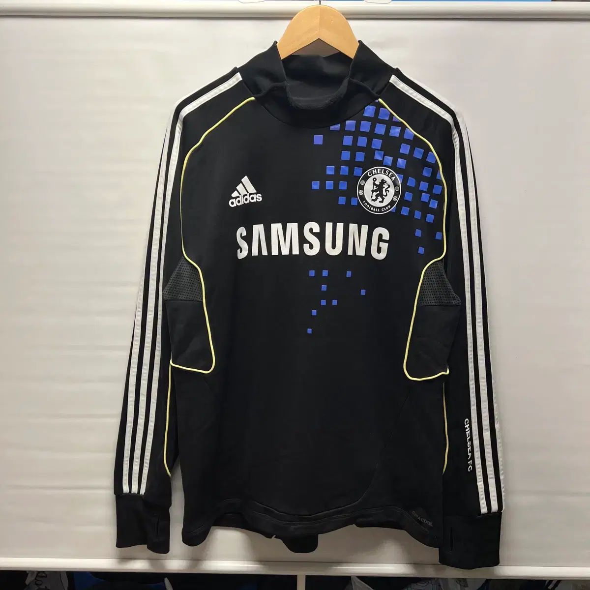正規品/110 adidas アディダス チェルシー 11-12 トレーナー ブラック ドリルトップ ウォームアップ シェルトップ