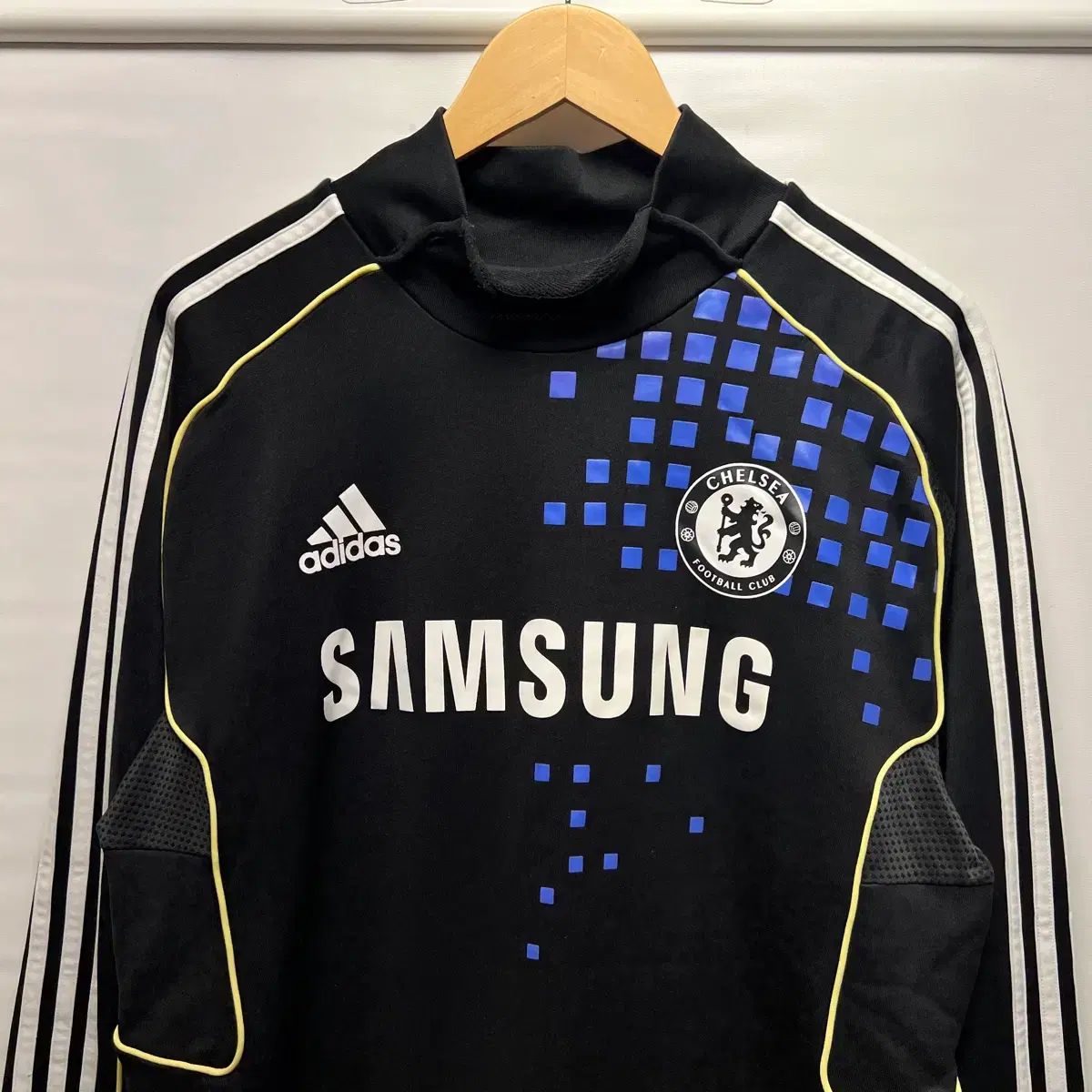 正規品/110 adidas アディダス チェルシー 11-12 トレーナー ブラック ドリルトップ ウォームアップ シェルトップ