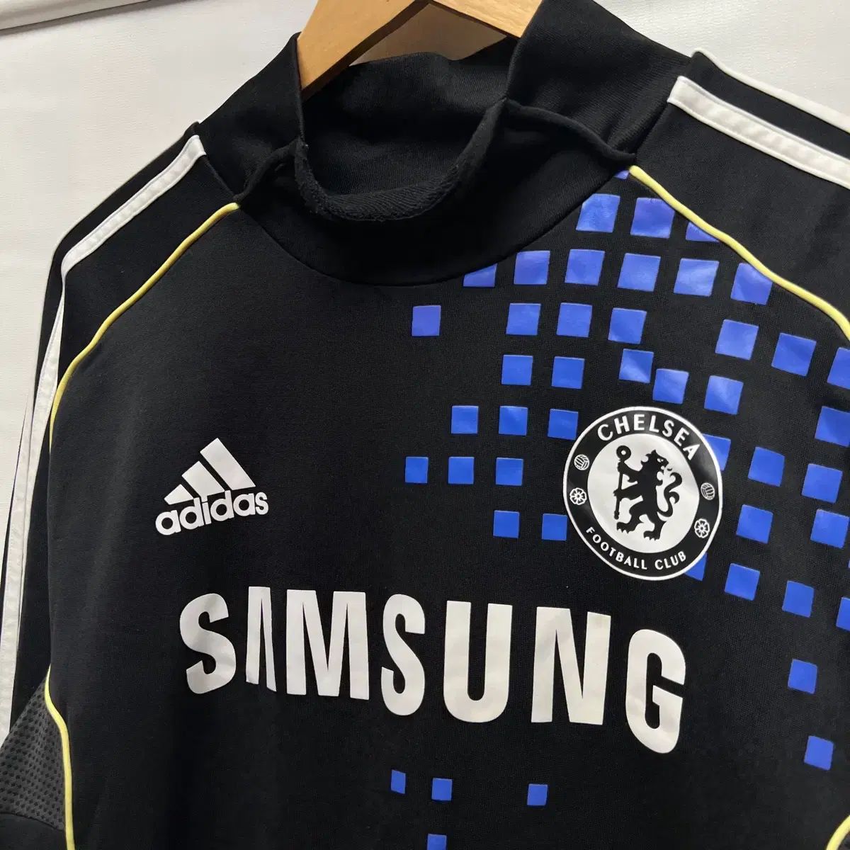 正規品/110 adidas アディダス チェルシー 11-12 トレーナー ブラック ドリルトップ ウォームアップ シェルトップ