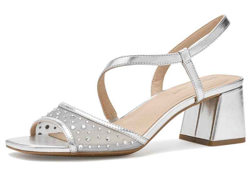 ライフストライド レディース シューズ ヒール サンダル Lifestride Cheyenne Slingback Sandalsilver シルバー