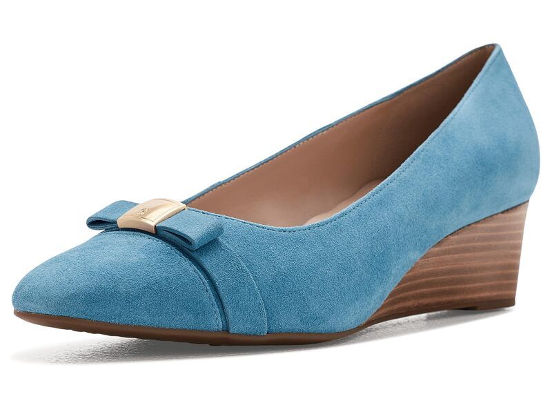 コールハーン レディース シューズ ヒール Cole Haan GoTo Malta Bowedges Provincial Blue ブルー