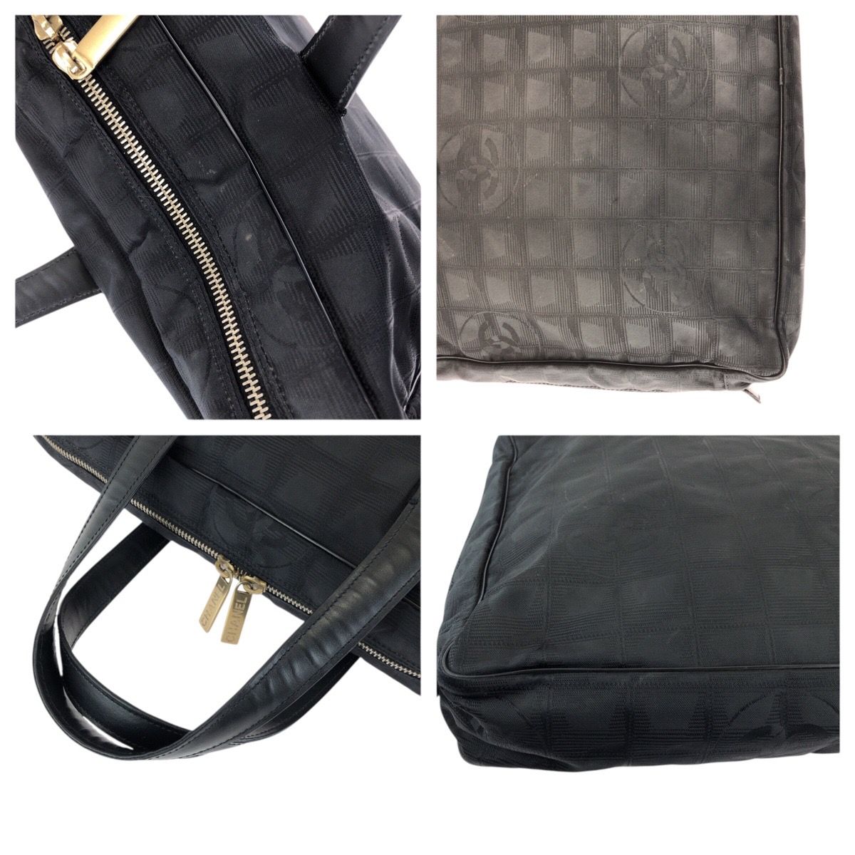 美品 CHANEL シャネル ニュートラベルライン ココマーク ブラック 黒 