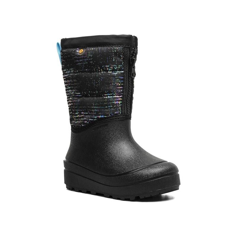 ボグス レディース シューズ ブーツ・レインブーツ Bogsnow Shell Zip Kids Waterproof Snow Boots Metallic Stripes メタリック