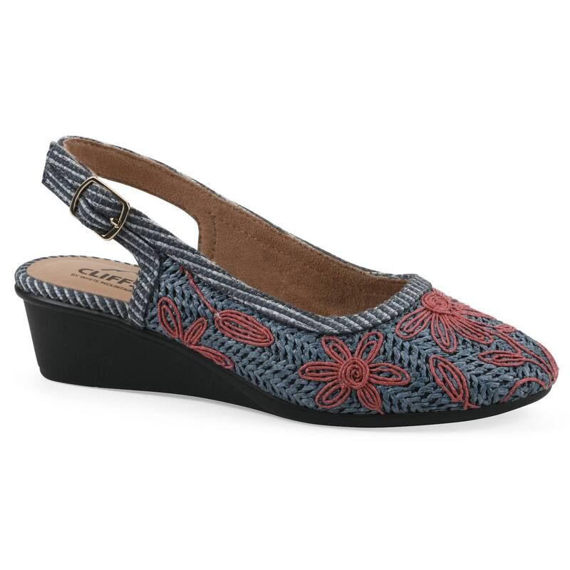 クリフバイホワイトマウンテン レディース シューズ パンプス ヒール Cliffs by White Mountain Boris Womenslingback Wedge Heels Periwin