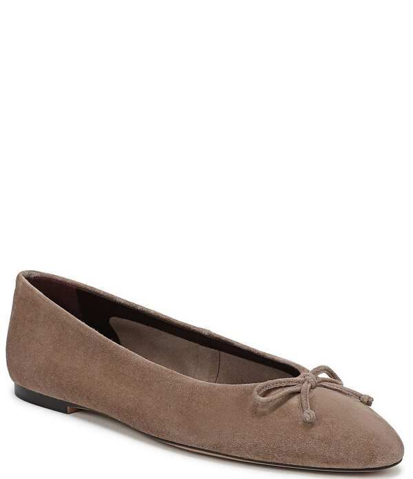 フランコサルト レディース シューズ パンプスエード Franco Sarto Rosalee Suede Ballet Bow Flats Beige ベージュ