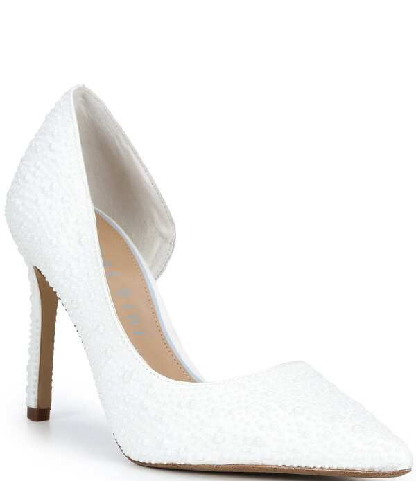 ジャンビニ レディース シューズ パンプス Gianni Bini Bridal Collection Therry Pearl dOrsay Stiletto Pumps White ホワイト