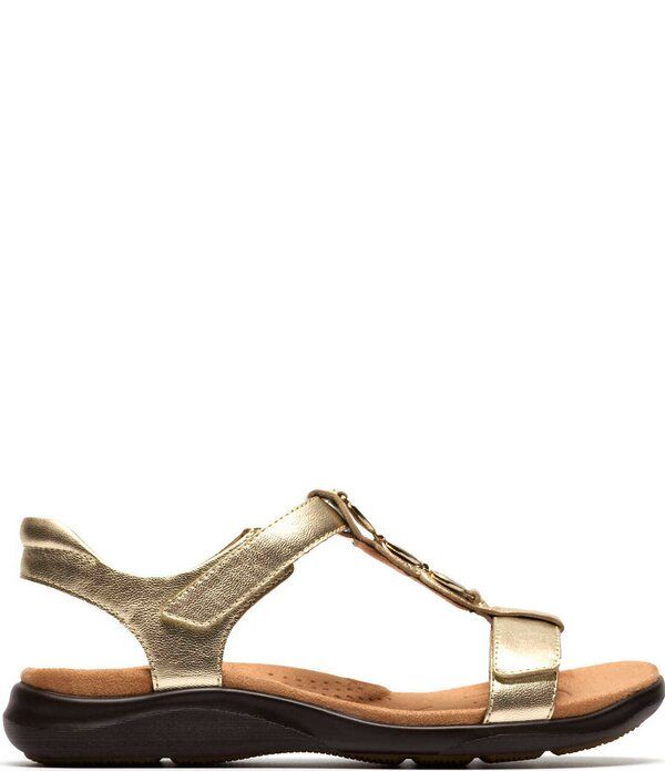 クラークス レディース シューズ パンプス サンダル レザー Clarks Artisan Kitly Gem Leather Sandals Champagne シャンパン