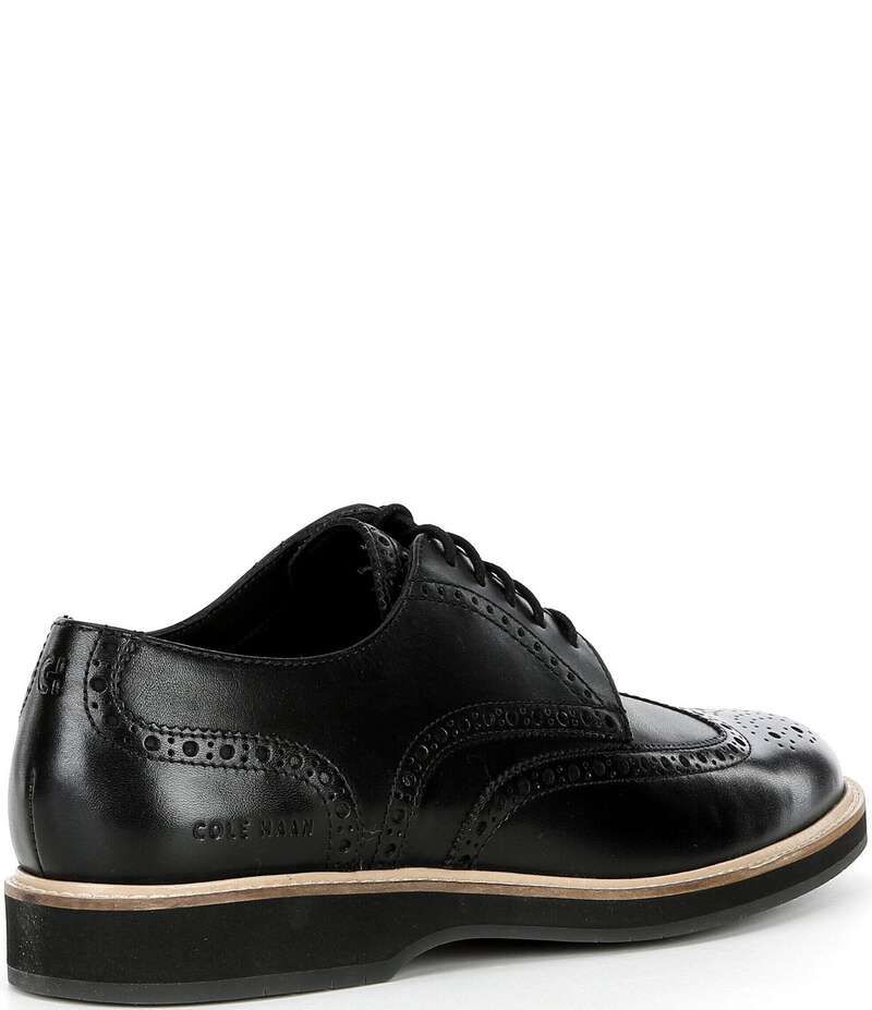 コールハーン メンズ シューズ ドレスシューズ ウィングチップ オックスフォード ブローグ レザー Cole Haan Mens Morse Grand Leather Brogue Detail W