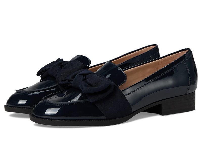 バンドリーノ レディース シューズ スリッポン・ローファー Bandolino Lindio Navy Patent ネイビー