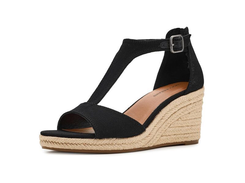 ラッキーブランド レディース シューズ ヒール サンダル Lucky Brand Cyleste TStrap Wedge Sandals Black ブラック
