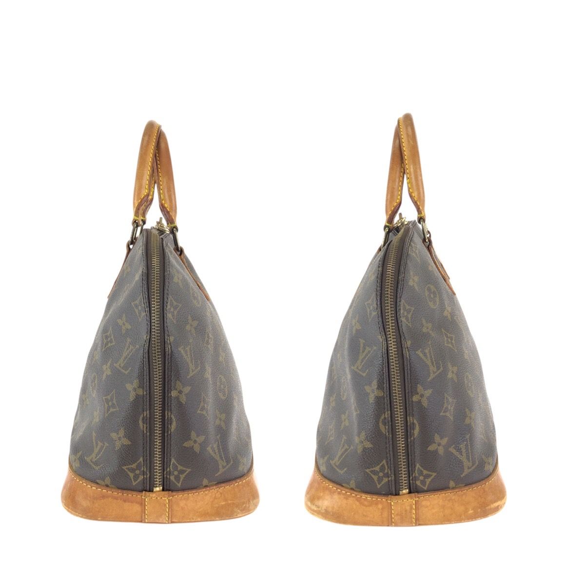 LOUIS VUITTON ルイヴィトン モノグラム アルマPM ブラウン ゴールド 