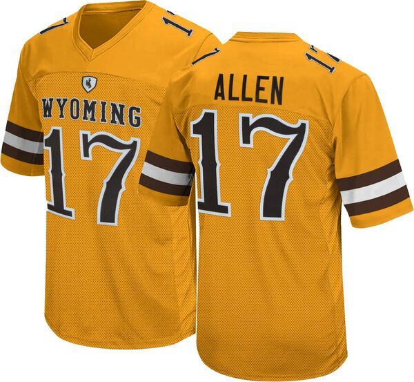レトロブランド メンズ トップス シャツ ジャージー Retro Brand Wyoming Cowboys Gold Josh Allen Jersey NoColor ゴールド