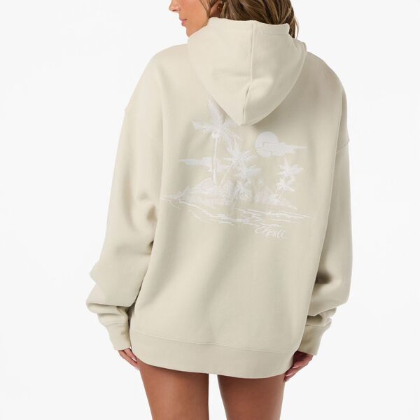 オニール レディース トップス シャツ パーカー ONeill Womens Tropic Melt Oversized Hoodie Light Khaki カーキ