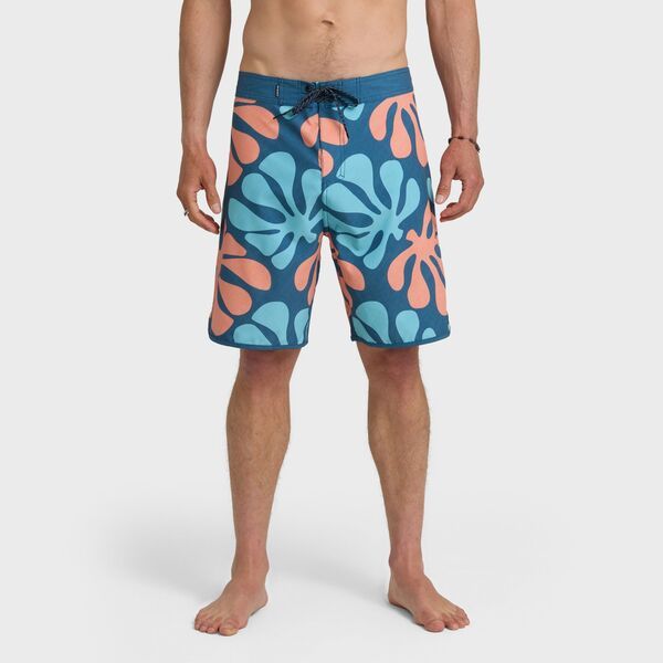 クイックシルバー メンズ ボトムス ハーフパンツ・ショーツ ショートパンツ Quiksilver Mensol Tiles 19 Boardshorts Dark Denim デニム