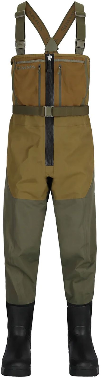 シムズ メンズ ボトムス カジュアルパンツ ブーツ Simms Mens Freestone Z Bootfoot Rubber Sole Waders Loden