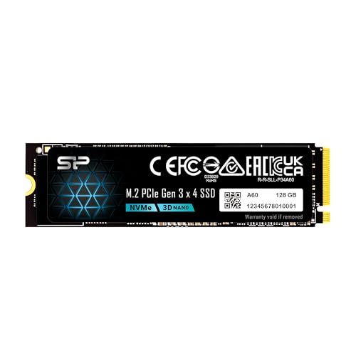 Silicon Power (シリコンパワー) 128GB NVMe M.2 PCIe Gen3x4 2280 SSD (SP128GBP34A60M28)e