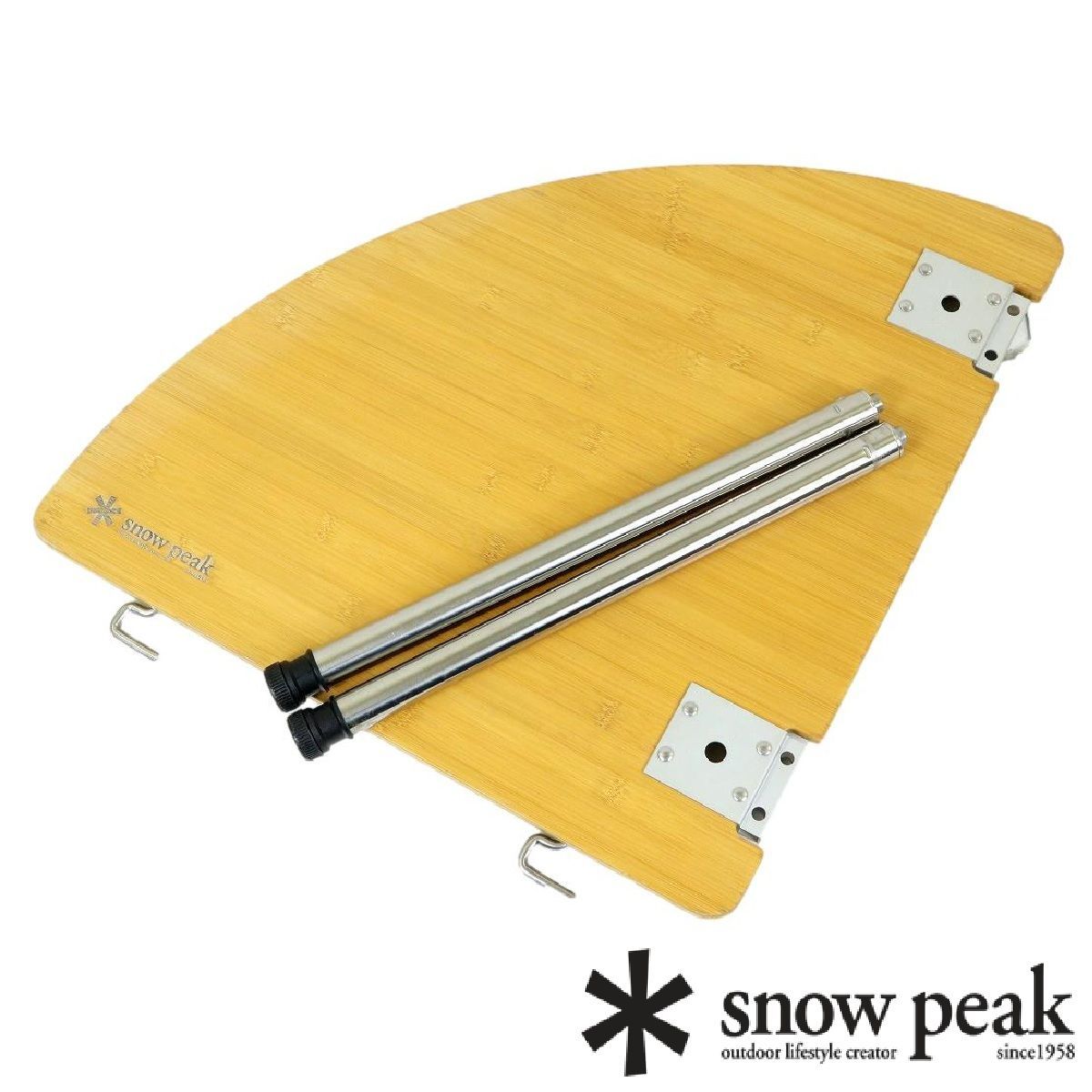 【S3846】SnowPeak スノーピーク マルチファンクションテーブルコーナーR竹 IGT アイアングリルテーブル 400脚セット CK-119TR CK-112