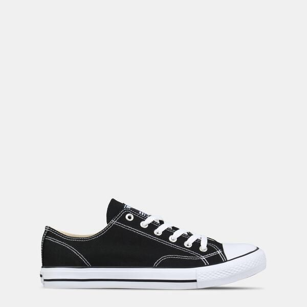 ソウルカル メンズ シューズ スニーカー SoulCal Canvas Low Trainers Mens BlackWhite ホワイト