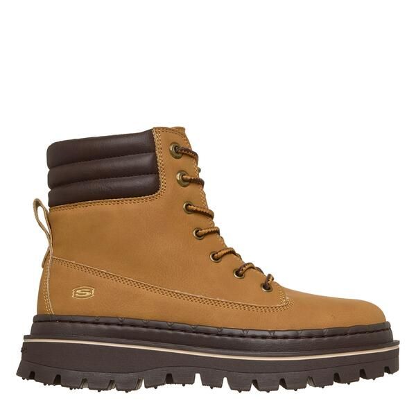 スケッチャーズ レディース シューズ ブーツ・レインブーツ アンクル Skechers Womens Jammers Flat Ankle Boots Wheat Leather