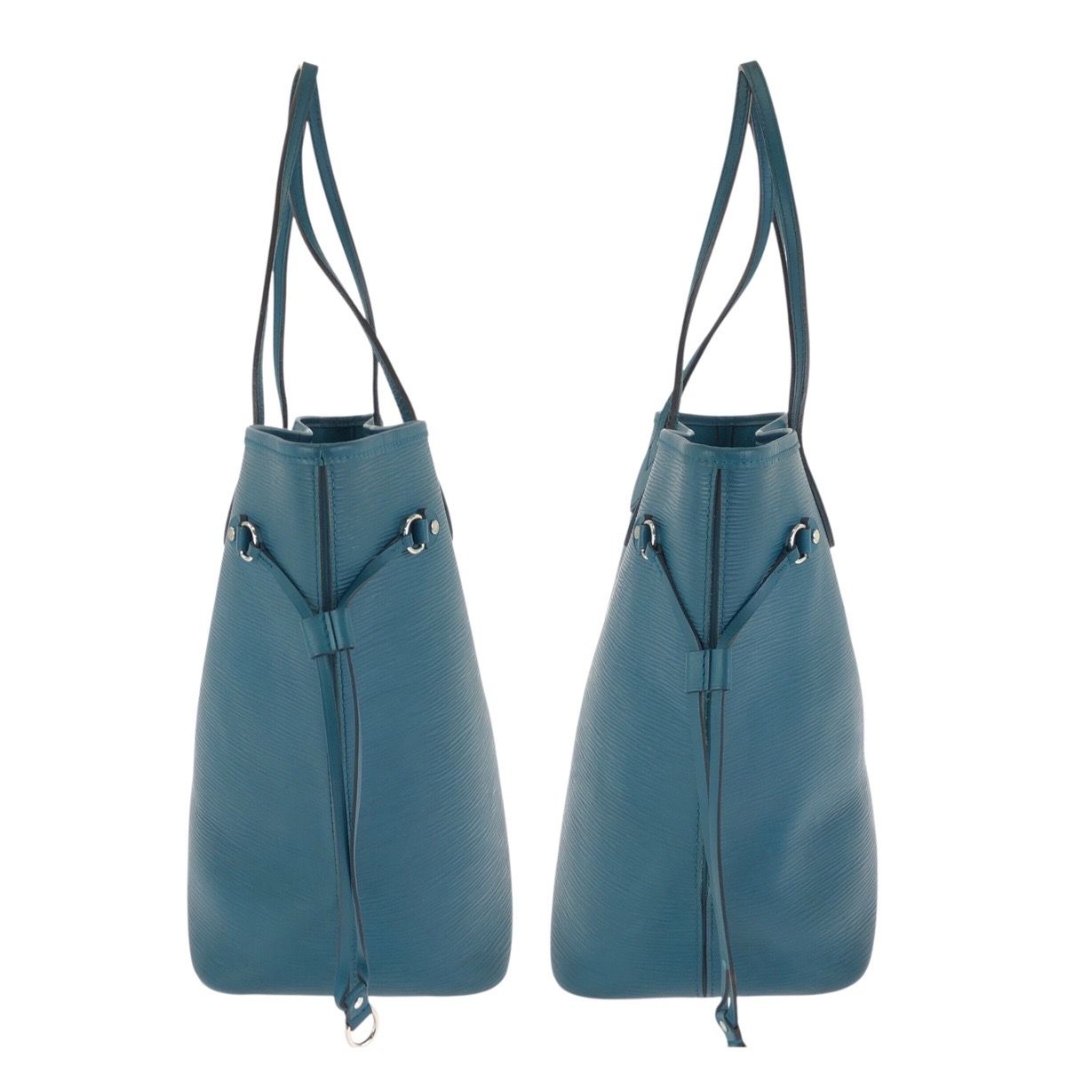 LOUIS VUITTON ルイヴィトン エピ ネヴァーフルMM ブルー シルバー金具