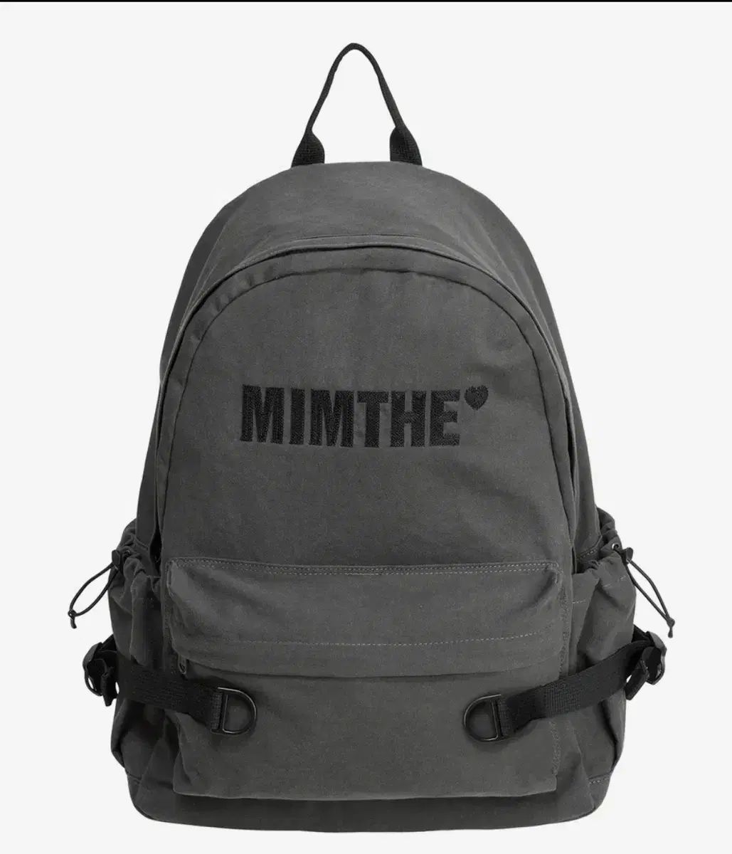 新品級 MIM THE WARDROBE ミムザワードローブ ベーシック ロゴ バックパック チャコール COLOR