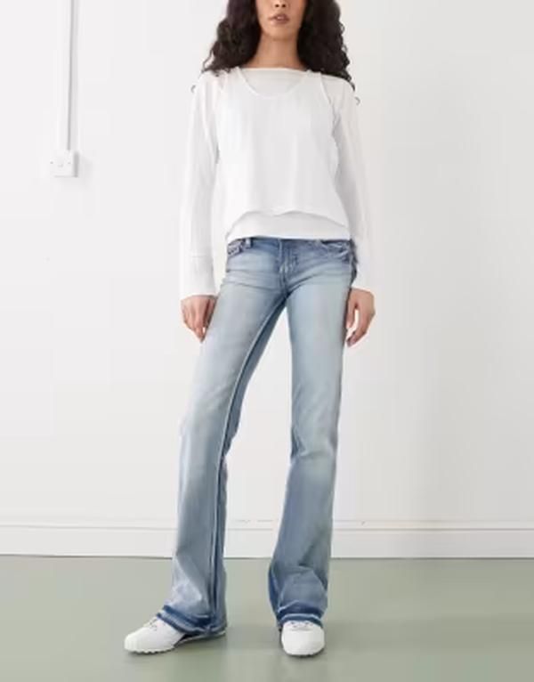 チープマンデー レディース ボトムス デニムパンツ ブーツカット ローライズ ブーツ ジーンズ Cheap Monday Booty Bei stretch low rise bootcut jean