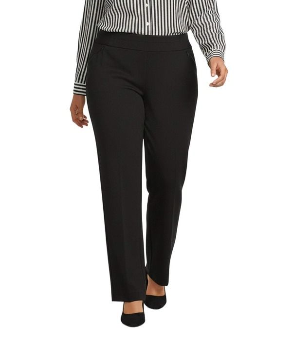 インベストメンツ レディース ボトムス カジュアルパンツ ストレート プラスサイズ Investments Plusize the PARK AVE fit PullOn Straight Leg C