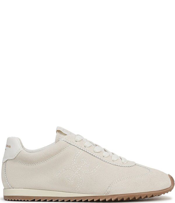 サムエデルマン レディース ボトムス カジュアルパンツ スニーカー スエード レース ロゴ Sam Edelman Isella Suede Logo Lace Up Sneakers Opal Iv