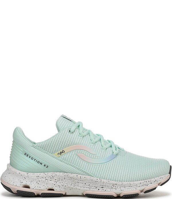 ライカ レディース シューズ スニーカー メッシュ Ryka Womens Devotion X 2 Mesh Fitness Walking Sneakers Opal Green グリーン