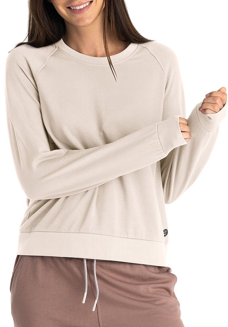 フリー フライ レディース アウター パーカー・スウェット フリース Free Fly Womens Bamboo Lightweight Fleece Crew Stone ストーン