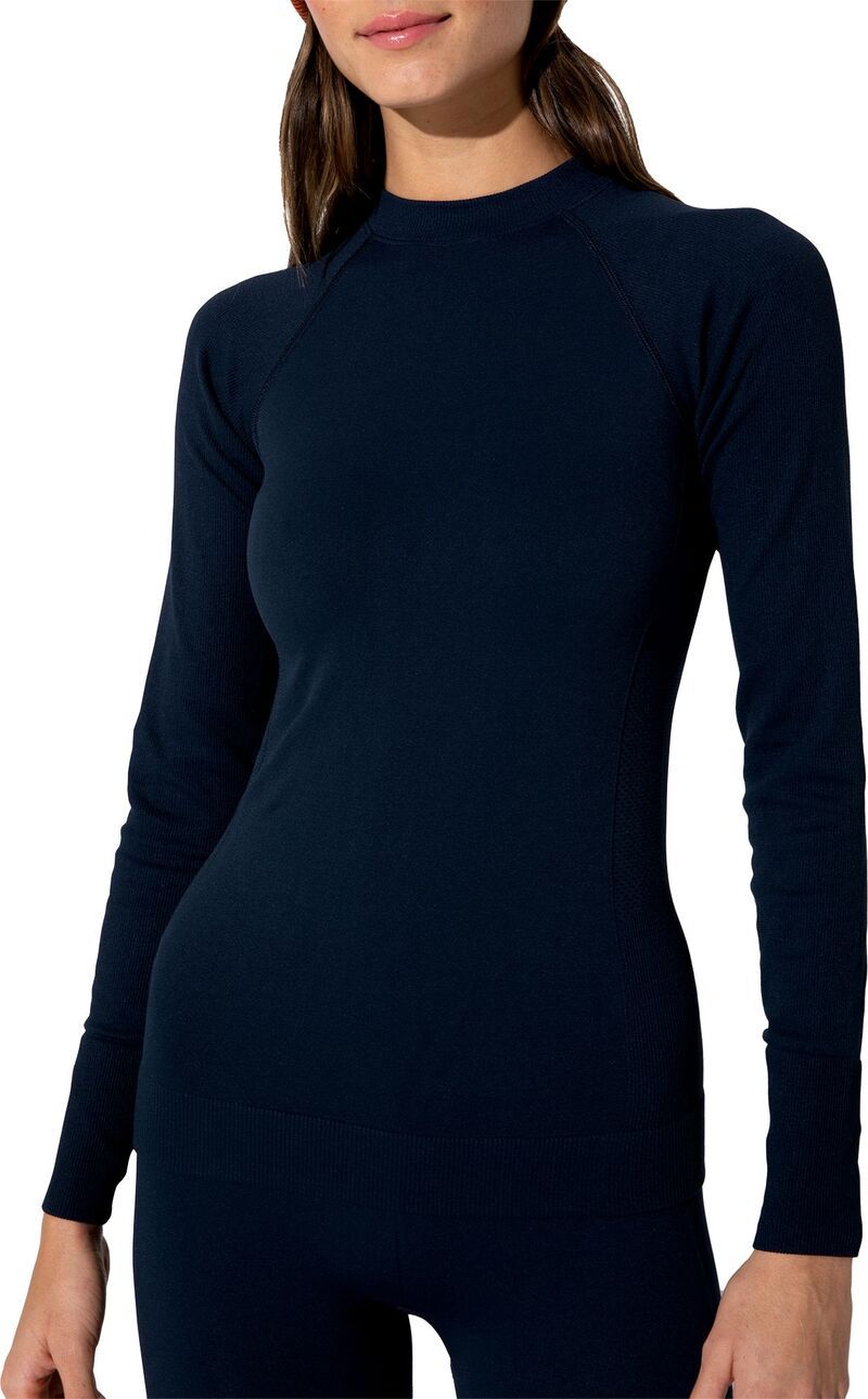 ハーフデイズ レディース トップス シャツ Halfdays Womens Johnson Baselayer Top Navy ネイビー