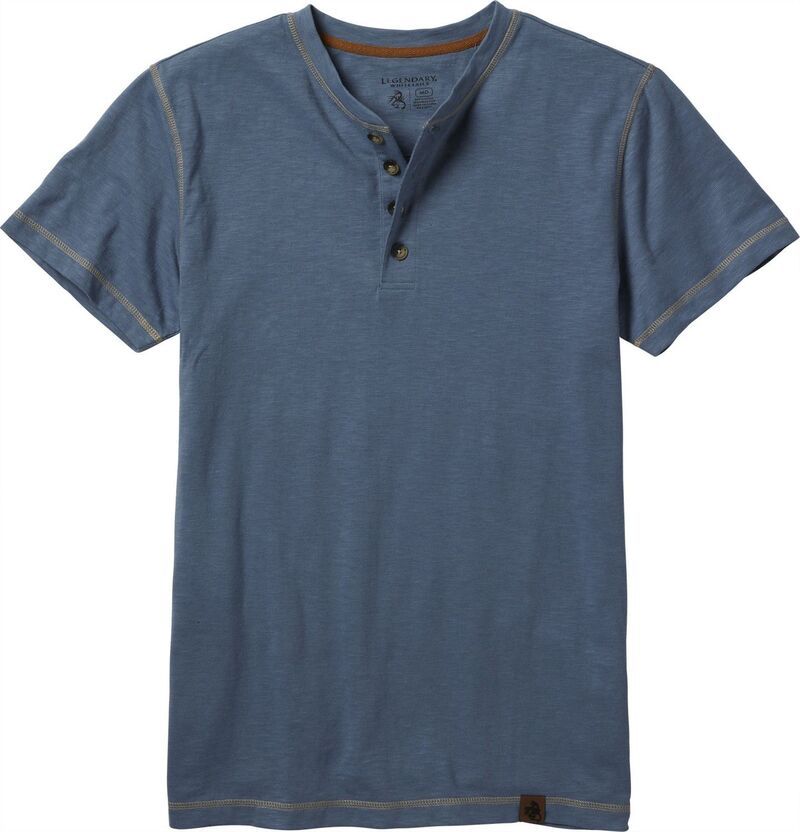 レジェンダリーホワイトテイルズ レディース トップス Tシャツ Mens Legendary Whitetails Maverick Slub Henley Short Sleeve Shirt Bl