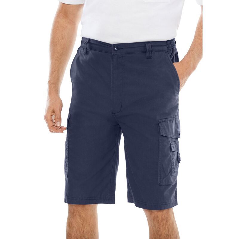 キングサイズ レディース ボトムス ハーフパンツ・ショーツ トール ショートパンツ KingSize Mens Big Tall 10 Sidelasticanyon Cargo Shorts Nav