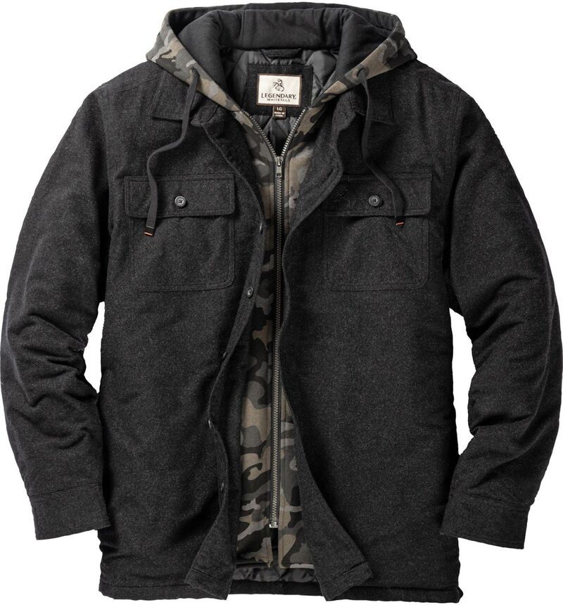 レジェンダリーホワイトテイルズ レディース アウター ジャケット・ブルゾン シャツ Mens Legendary Whitetails Maplewood Hooded Flannel Shirt J