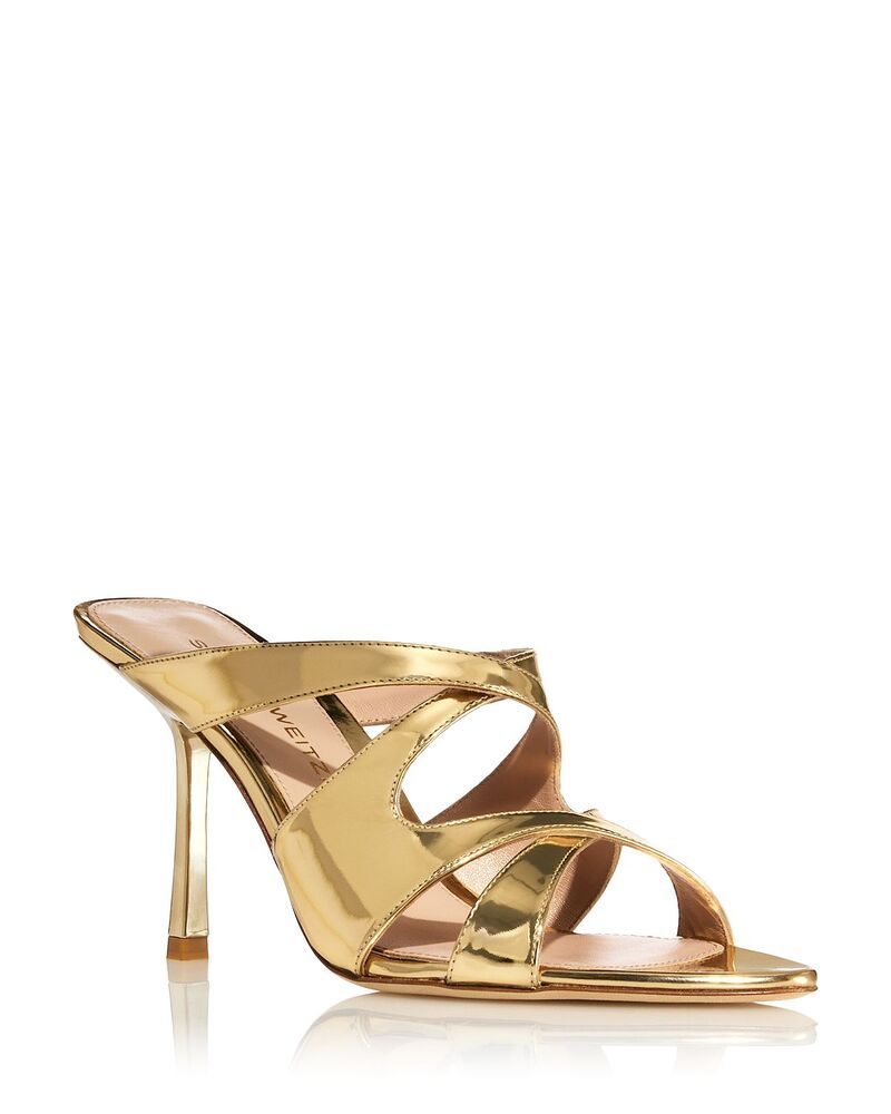 スチュアート ワイツマン レディース シューズ サンダル Stuart Weitzman Womens Rubie 85 Slide Sandals Platino