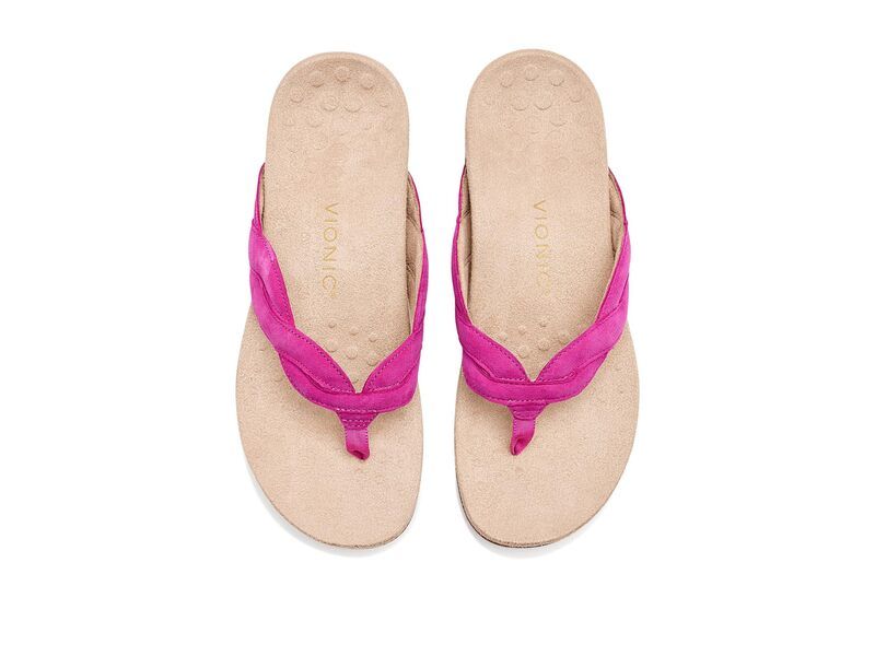 バイオニック レディース シューズ サンダル Vionic Bella Braid Thong Sandals Rose Violet Sue バイオレット