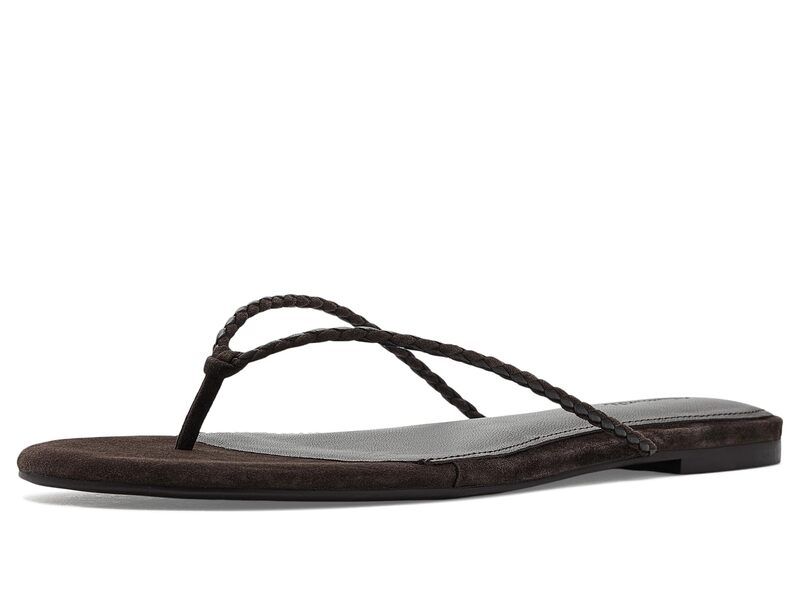 メイドウェル レディース シューズ サンダル Madewell Ira Braided Thong Sandal Dark Carob