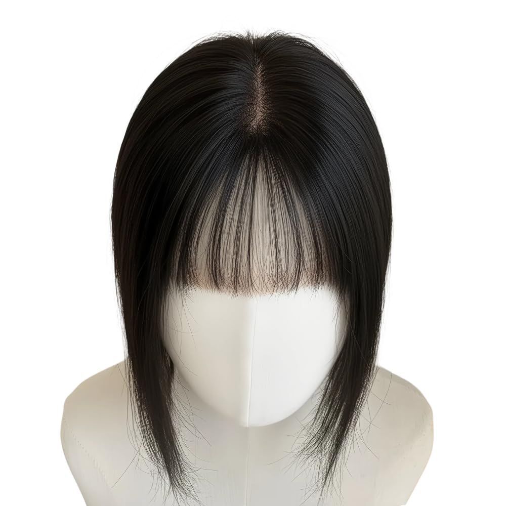 【数量限定】エクステ 自然な仕上がり 日常通勤に最適 付け毛 ワンタッチクリップ式 薄毛・脱毛・ボリュームアップ・白髪隠し・増毛カバー 人毛100％ 9*14cm（後頭部まで届く広範囲カバー・分け目自由）部分ウィッグ レディース ヘアピース R.D.N