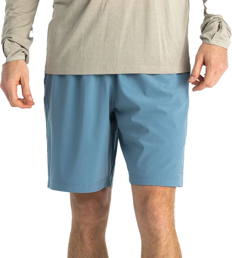 フリー フライ メンズ ボトムス ハーフパンツ・ショーツ ショートパンツ Free Fly Mens Breeze 8 Shorts Blue Fog ブルー