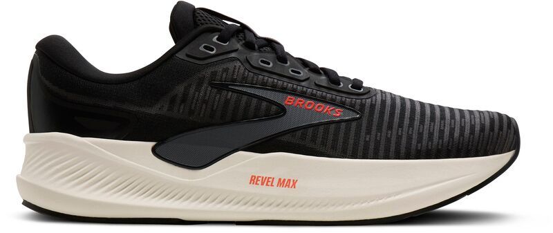 ブルックス メンズ シューズ スニーカー Brooks Mens Revel Max Running Shoes BlackEbonyTigerlilly ブラック