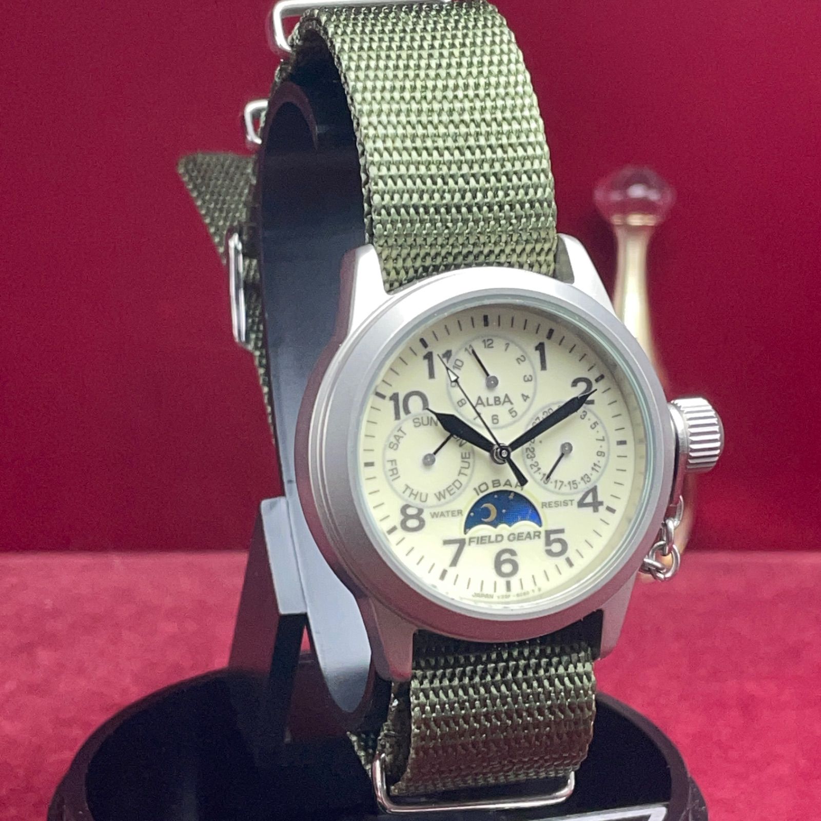 希少デッドストック SEIKO セイコー アルバ フィールドギア 全面ルミ