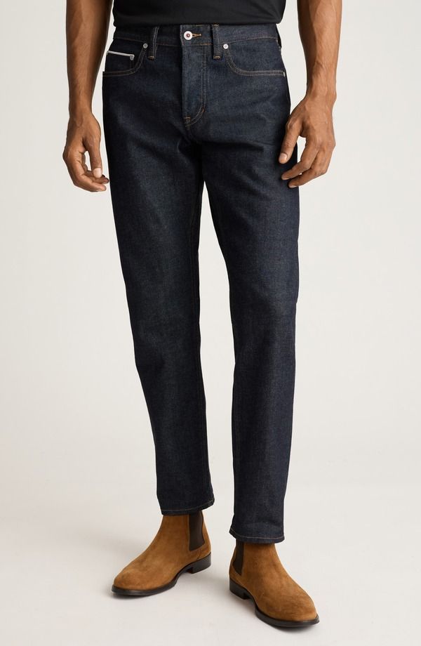 ボノボス メンズ ボトムス デニムパンツ ストレート ジーンズ Bonobos Japanese Stretch Selvedge Straight Leg Jeans Rinse Wash