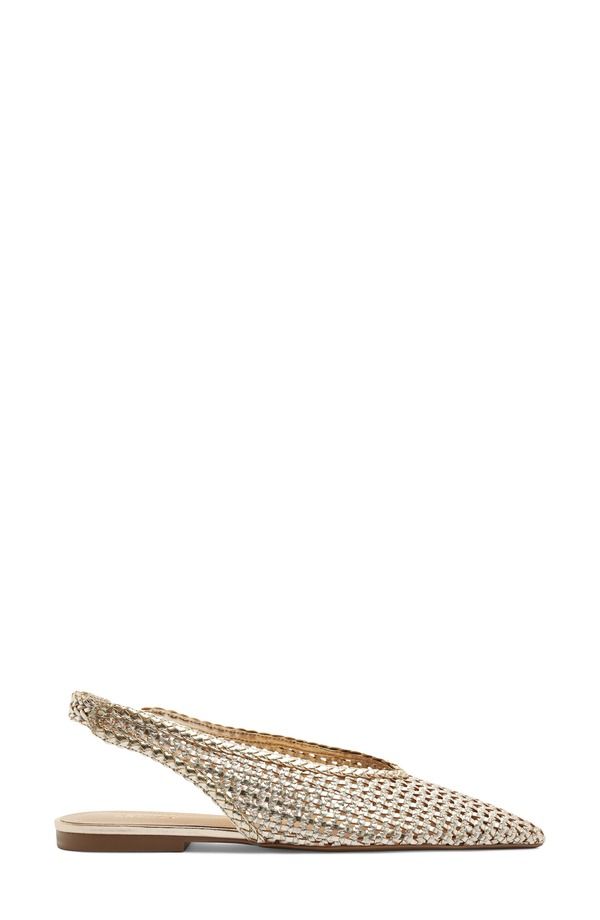 アレッツォ レディース シューズ パンプス Arezzo Eva Slingback Pointed Toe Flat Platino アレッツォ レディース シューズ パンプス Arezzo Eva Slingback Pointed Toe Flat Platino