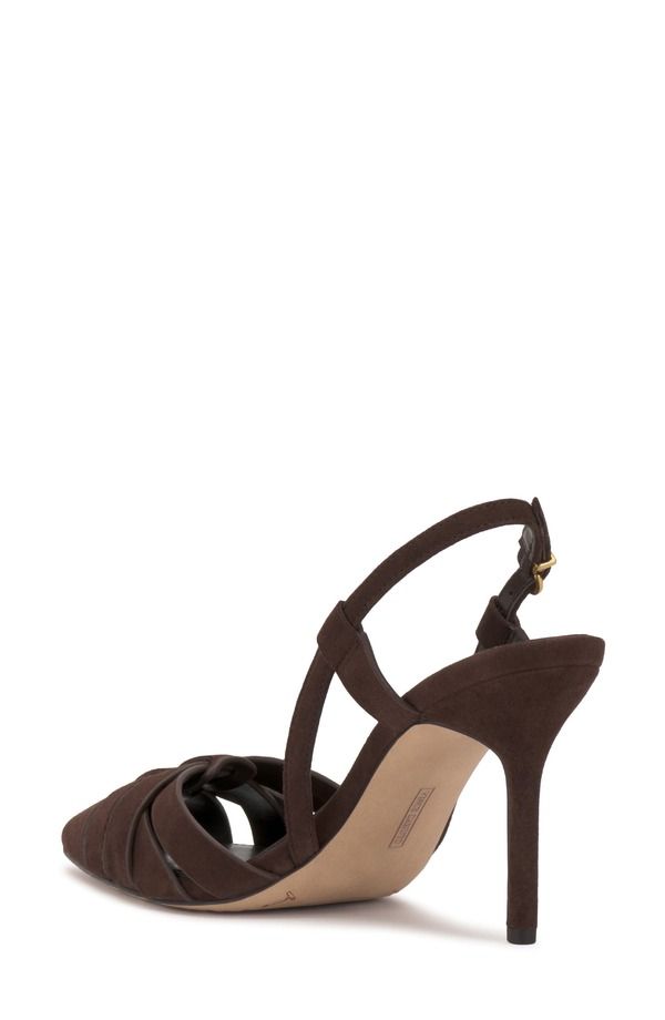 ヴィンスカムート レディース シューズ ヒール Vince Camuto Marsia Slingback Pointed Toe Pump Brownie