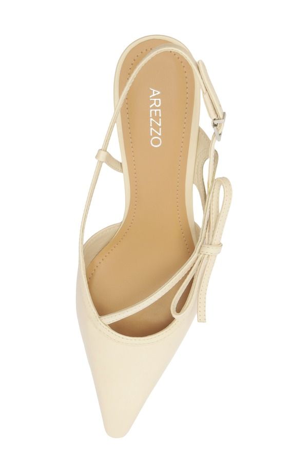 アレッツォ レディース シューズ ヒール Arezzo Tessa Pointed Toe Slingback Pumpanacota｜ハイヒール・パンプス