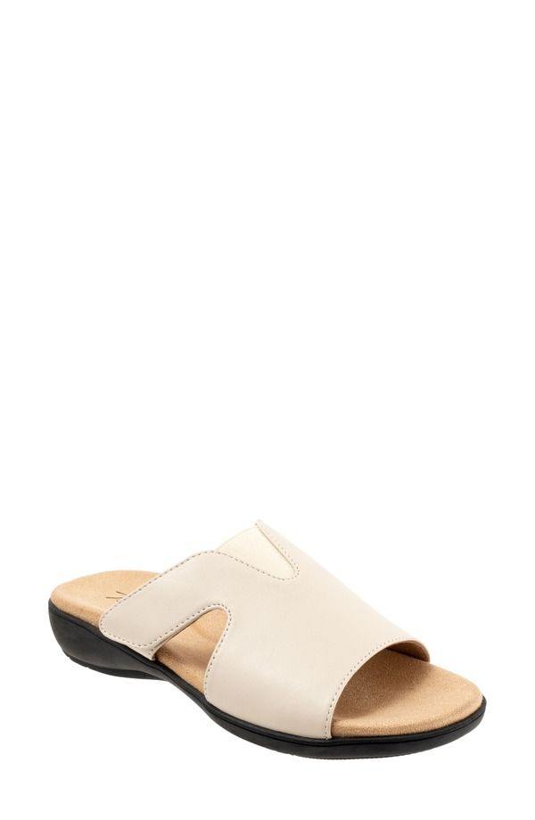 トロッターズ レディース シューズ ヒール サンダル Trotters Roxine 20 Slide Sandal Multiple Widths Available Ivory アイボリー