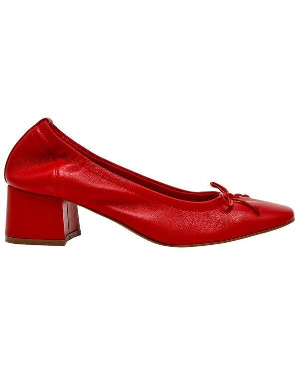 スティーブ マデン レディース シューズ パンプス ヒール Steve Madden Womens Coretta Block Heel Ballet Pumps Red Leather レッド
