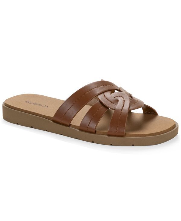スタイルアンドコー レディース シューズ サンダル Style Co Womens Maggiee Twistrap Flat Sandals Acorn Brown ブラウン