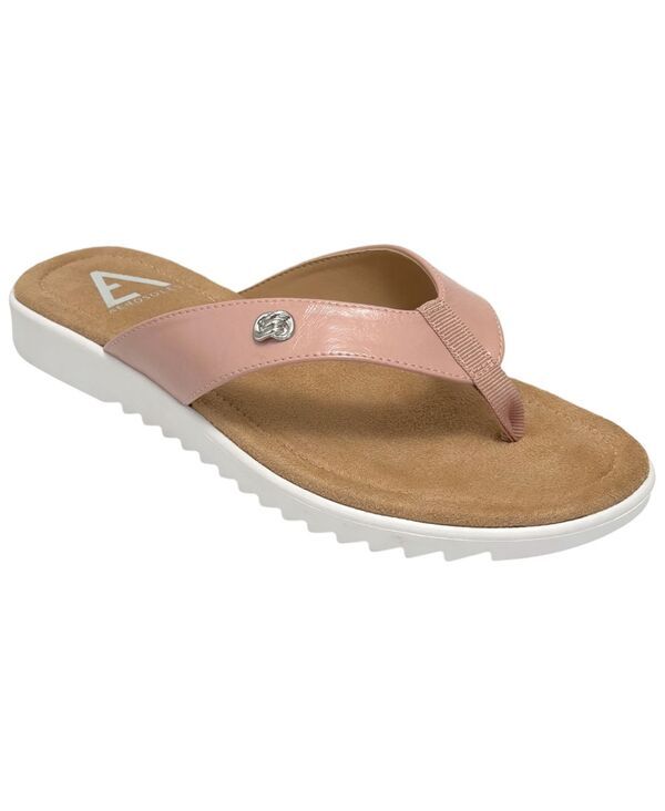 エアロソールズ レディース シューズ スリッポン・ローファー サンダル Aerosoles Womens Jordyn SlipOn Flip Flop Sandals Rose Faux Textu
