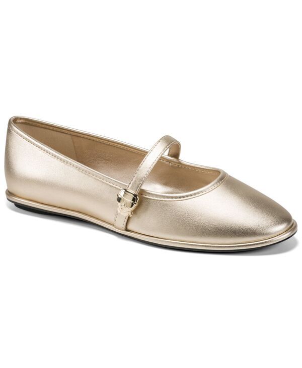 カール ラガーフェルド レディース シューズ パンプス KARLAGERFELD PARIS Womens Vivendel Mary Jane Ballet Flats White Gold Met